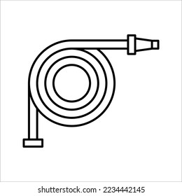 Fire Hose icon, vector illustration logo template in trendy style on white background
