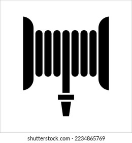 Fire Hose icon, vector illustration logo template in trendy style on white background