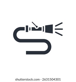 fire hose icons isolated on White Background. Flat style design