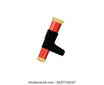 fire hose nozzle icon 3d illustration render