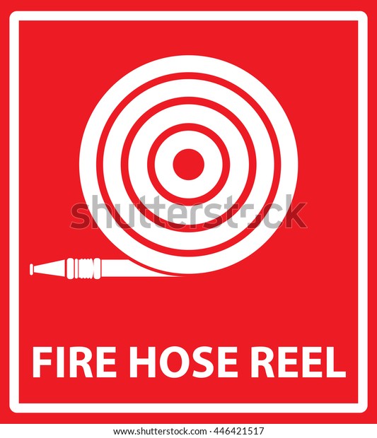 Fire Hose Reel Stock Vector Royalty Free 446421517