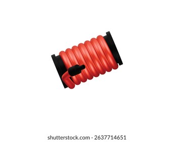 fire hose reel icon 3d illustration render