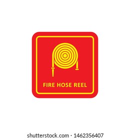 fire hose reel icon, illustration design 