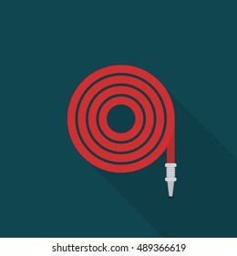 Fire hose reel icon - Vector