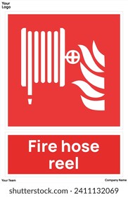 Symbol für Brandschutzschlauchbeschilderungen ISO 7010