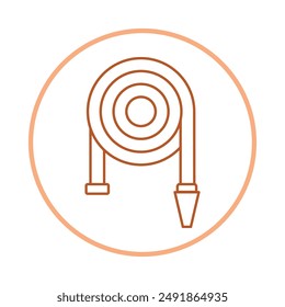 Fire hose reel trendy icon wonderful abstract vector illustration colorful artwork design