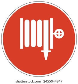 Fire hose sign and labels