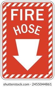 Fire hose sign and labels