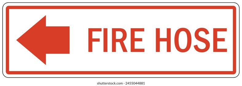 Feuerlöschschlauchschild und -etiketten