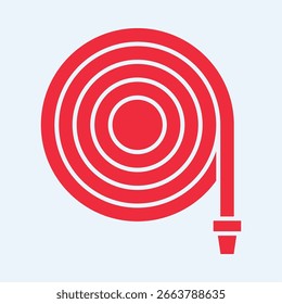 Fire Hose symbol trendy artwork useful vector Illustration red design beautiful colorful background.eps