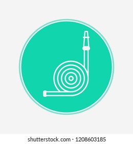 Fire hose vector icon sign symbol