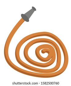 Fire hose vector. Hose illustration. 
