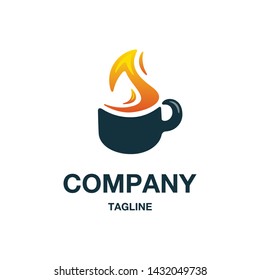 fire hot coffee company logo