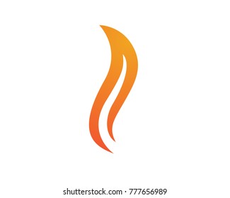 Fire hot logo and symbols