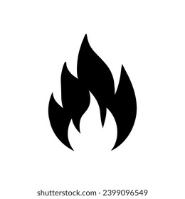 Fire, hot-icon. Simple vector sign