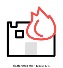 fire   house   flame  