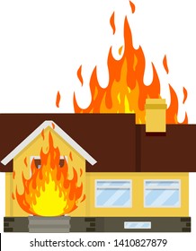 Cartoon House Fire Images, Stock Photos & Vectors | Shutterstock