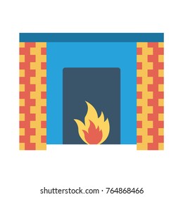 fire house flat icon