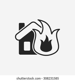Fire house icon