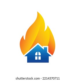 Fire House Illustration design vector.