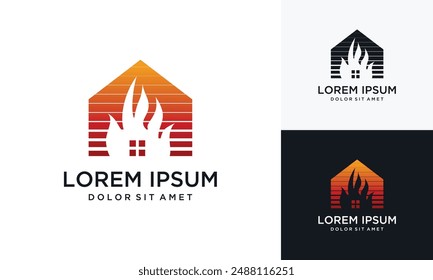 Plantilla de Vector de diseño de logotipo de Fire house	