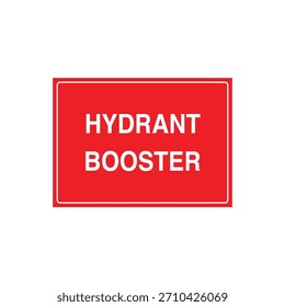 FIRE HYDRANT BOOSTER Location Marker for Fire Water Supply Inlet Connection Vector File Template