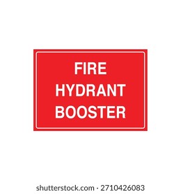 FIRE HYDRANT BOOSTER Location Marker for Fire Water Supply Inlet Connection Vector File Template
