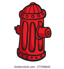 fire hydrant cartoon doodle