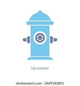 fire hydrant concept line icon. Simple element illustration. fire hydrant concept outline symbol design.