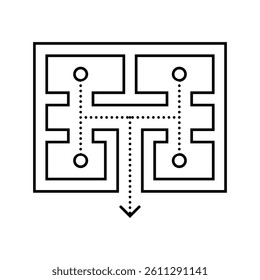 fire hydrant emergency line icon vector. fire hydrant emergency sign. isolated contour symbol black illustration