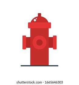 fire hydrant flat style icon design, Emergency rescue save department 911 danger help safety and aid theme Vector illustration