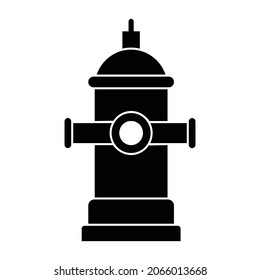 Fire hydrant Glyph Style vector icon which can easily modify or edit 