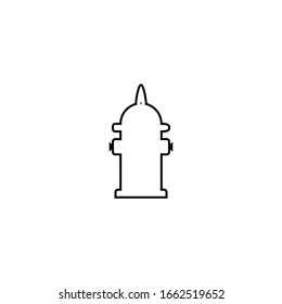 Fire hydrant icon. City emergency symbol. Logo design element