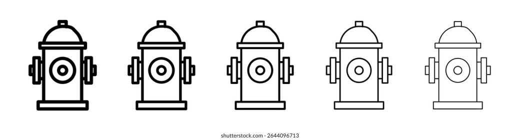 Fire hydrant icon concept. graphic design, logo, Web, UI.