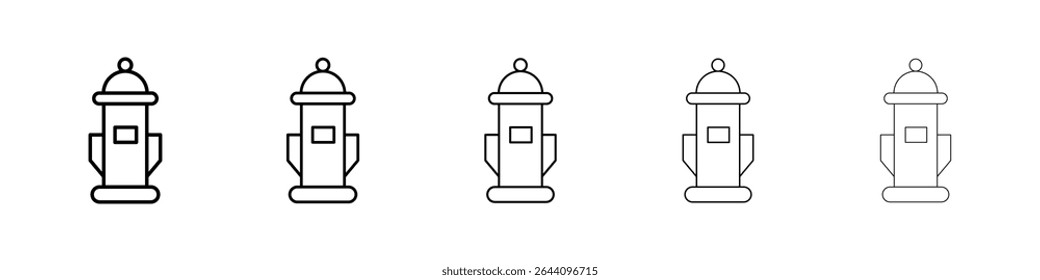 Fire hydrant icon concept. graphic design, logo, Web, UI.