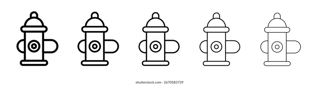 Diseño del icono de la boca de incendios, logotipo, App, interfaz de usuario. Ilustración vectorial, EPS