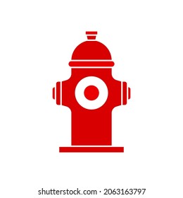 Fire hydrant icon design template vector isolated illustration