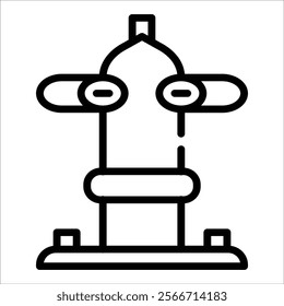 Fire Hydrant Icon Element For Design