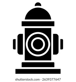 Fire Hydrant Icon Element For Design