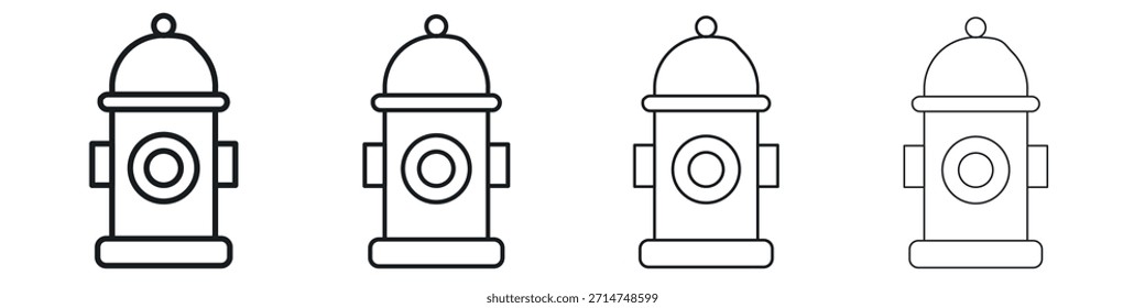 Fire hydrant icon Eps10. icons graphic design
