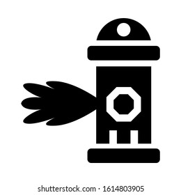 fire hydrant icon isolated sign symbol vector illustration - high quality black style vector icons

