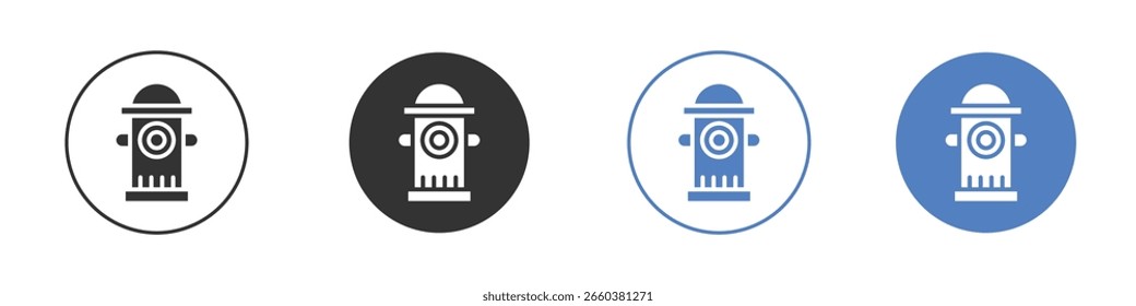 Diseños gráficos de logotipo de icono de hidrante de fuego