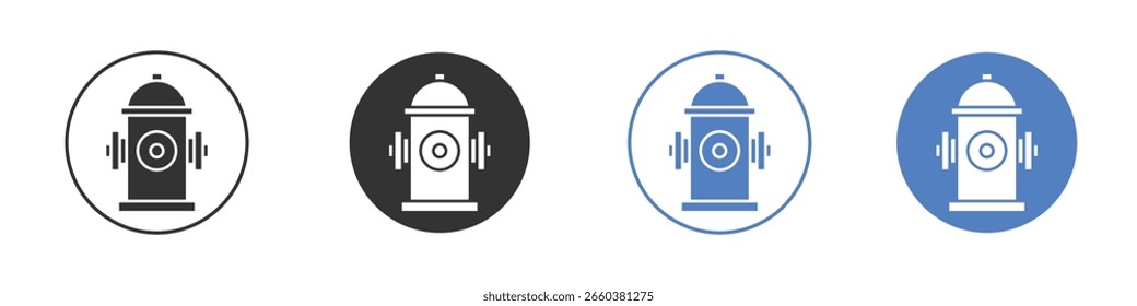 Diseños gráficos de logotipo de icono de hidrante de fuego