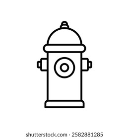 Fire hydrant icon logo sign set vector outline
