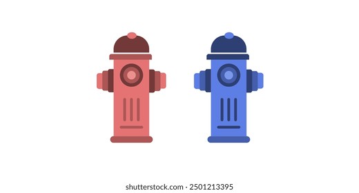 Fire Hydrant Icon on Black Button with White Rollover