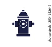 fire hydrant icon on white