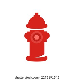 fire hydrant icon on a white background, vector illustration