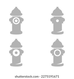 fire hydrant icon on a white background, vector illustration