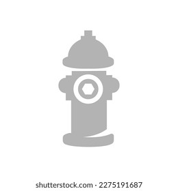 fire hydrant icon on a white background, vector illustration