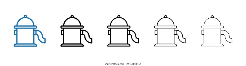 Fire hydrant icon Outline vector logo for web ui